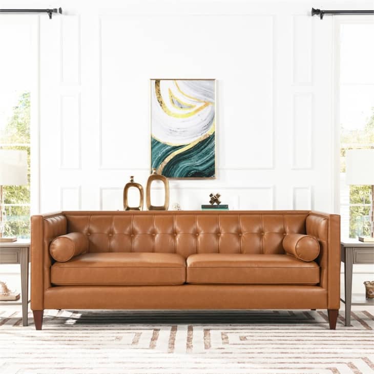 Home depot chesterfield sofa hot sale