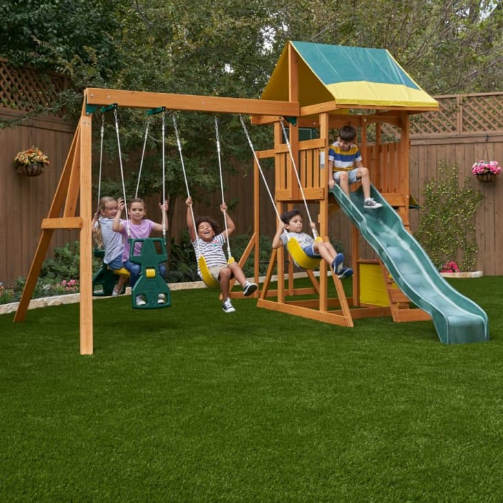 10 BudgetFriendly Wooden Swing Sets for Kids Wayfair, Walmart, Amazon