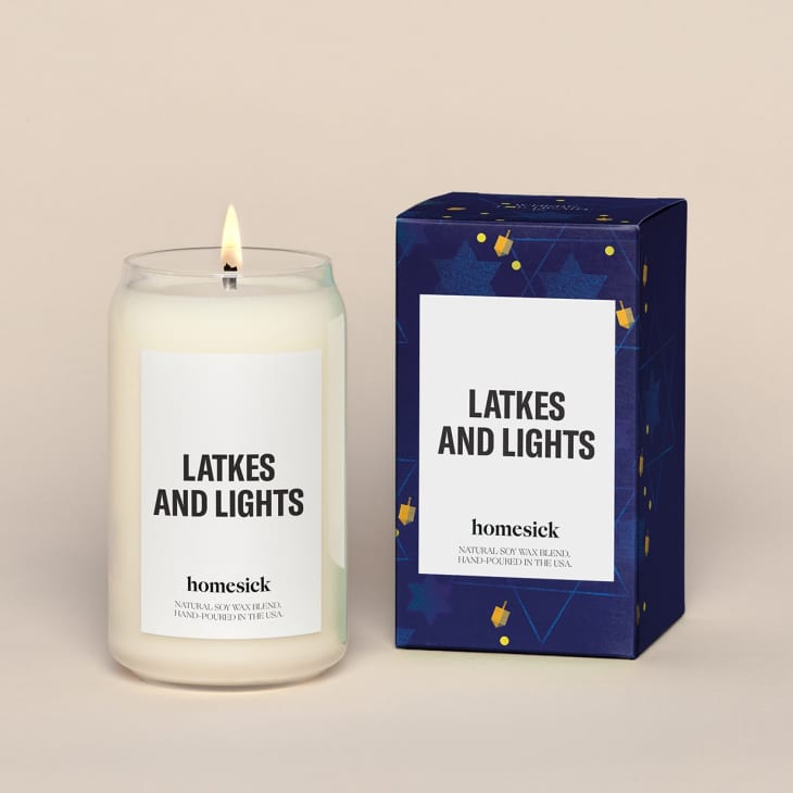 Homesick Holiday Candle Sale Home Deals November 2020 Apartment Therapy   Latkes Lights Candle Homesick