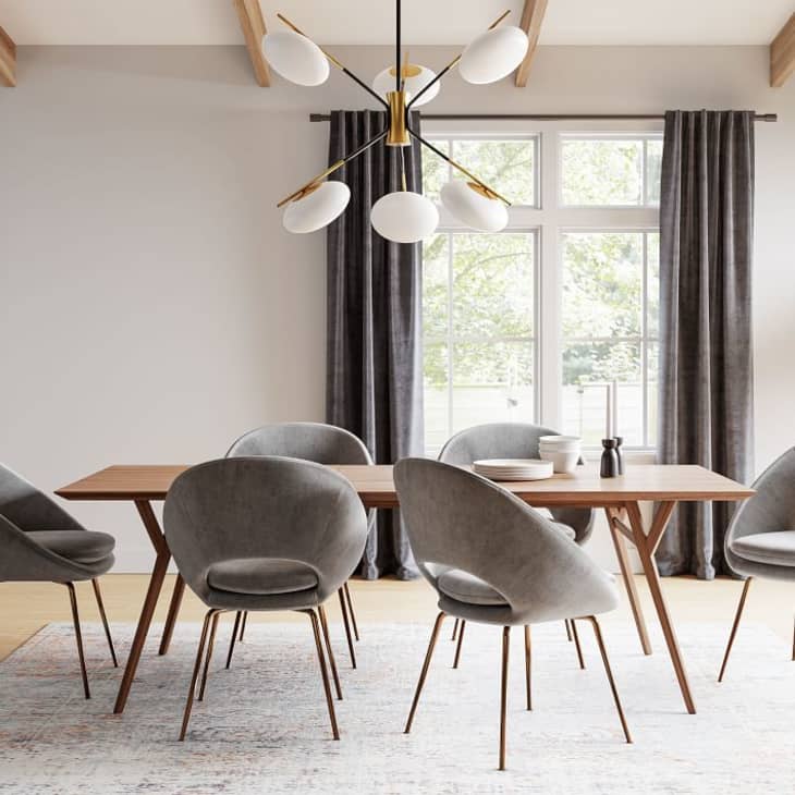 Grey modern dining chairs discount