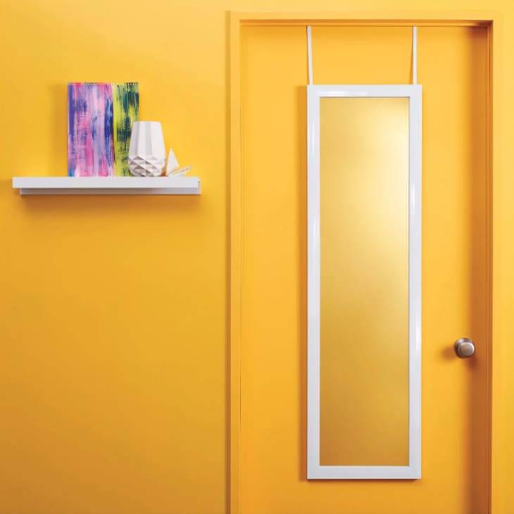 Behind online door mirror