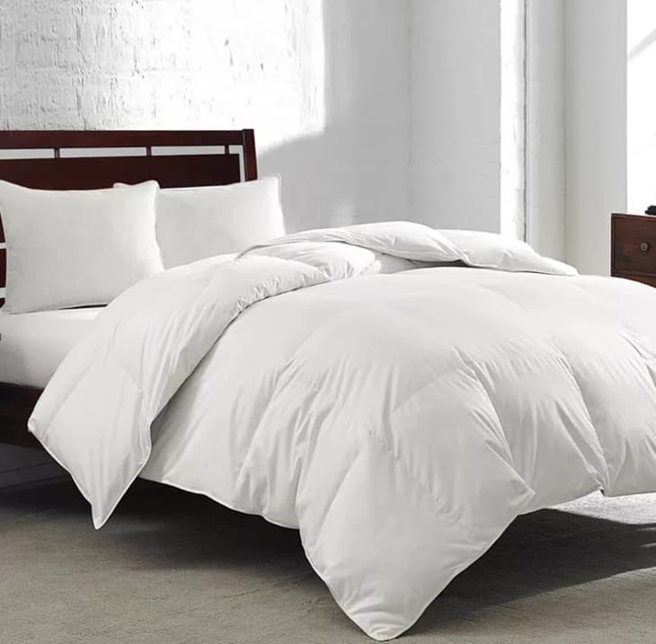 White goose feather down sales comforter