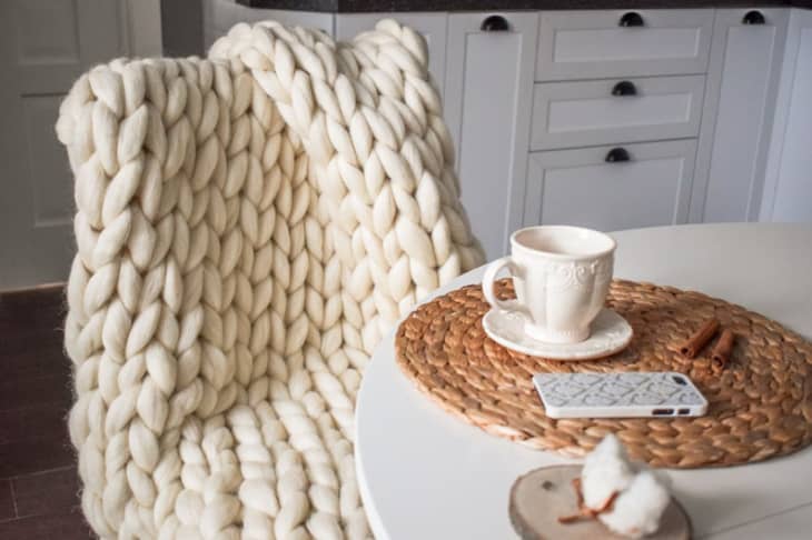 fall chunky blanket