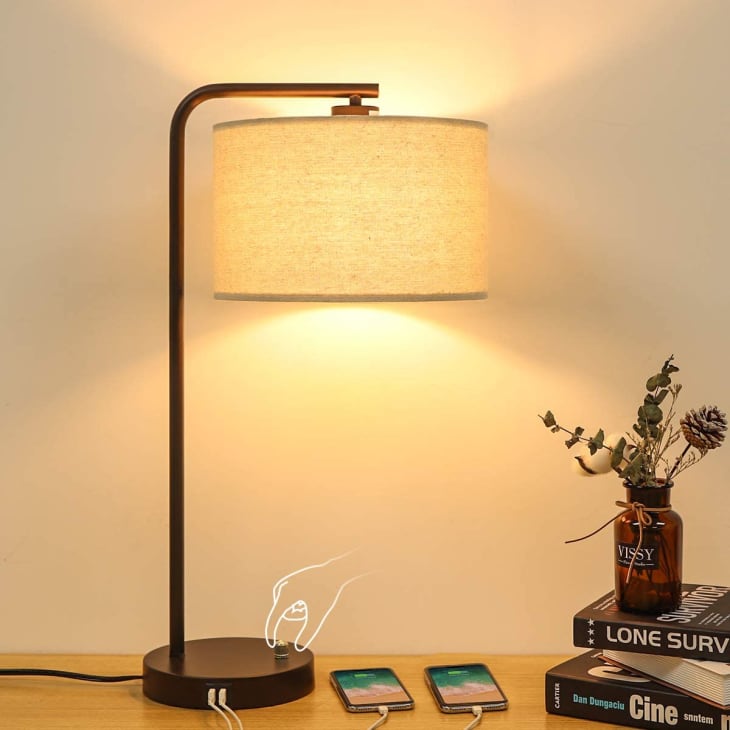 Side Table Bedside Reading Lamp Amazon