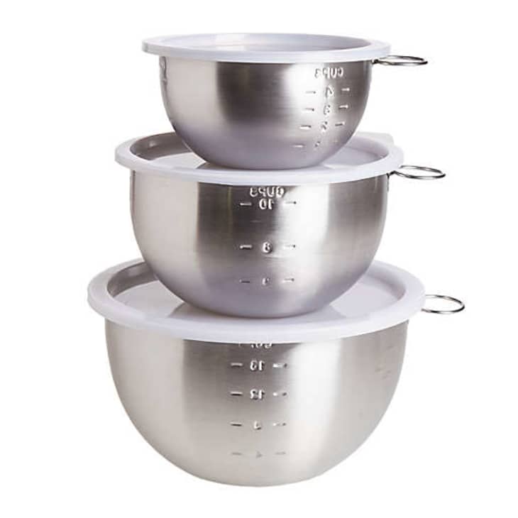 This Inexpensive Set Of Mixing Bowls With Lids Are The Best I Ve Used   Simply Essential Stainless Steel Mixing Bowls With Lids Bed Bath Beyond