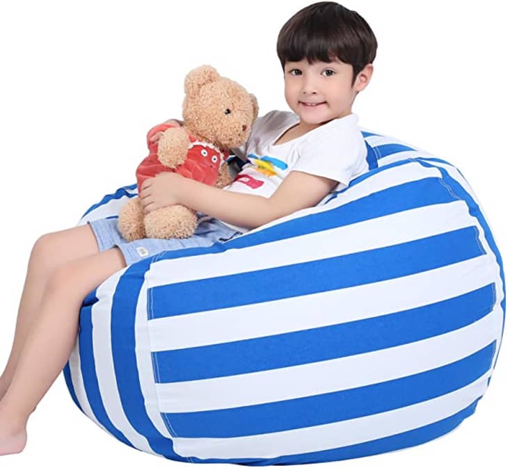 Bean bag chair that holds stuffed animals hot sale