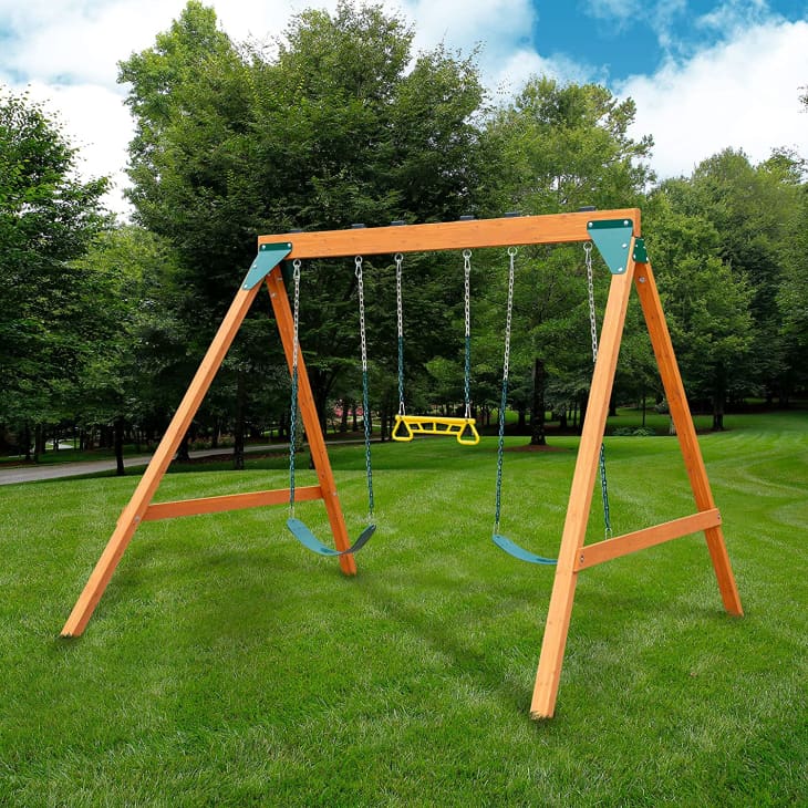10 BudgetFriendly Wooden Swing Sets for Kids Wayfair, Walmart, Amazon