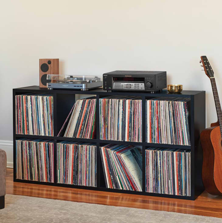 LPBIN2 Vinyl Record Storage Cabinet With Bottom Shelf Adapter