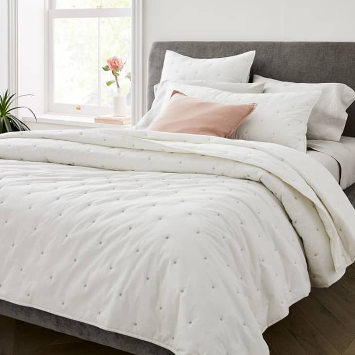 West elm on sale white comforter