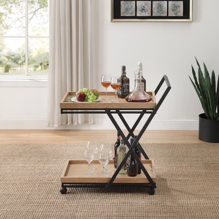 Folding Bar Carts for Small Spaces The Kitchn
