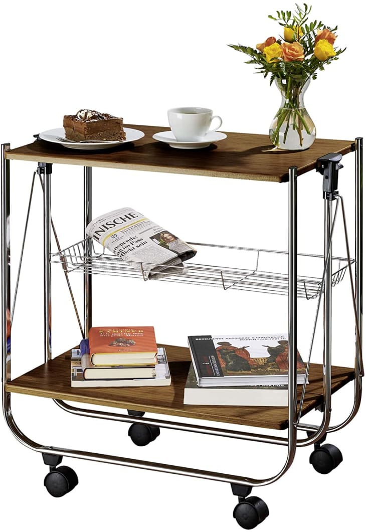 Folding Bar Carts for Small Spaces Apartment Therapy
