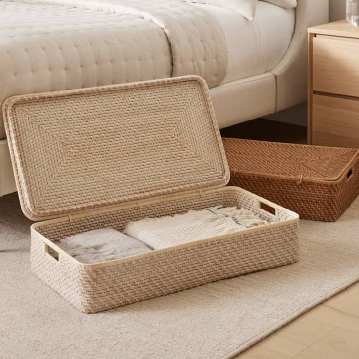 West Elm Rattan Basket Review I Tried It Apartment Therapy