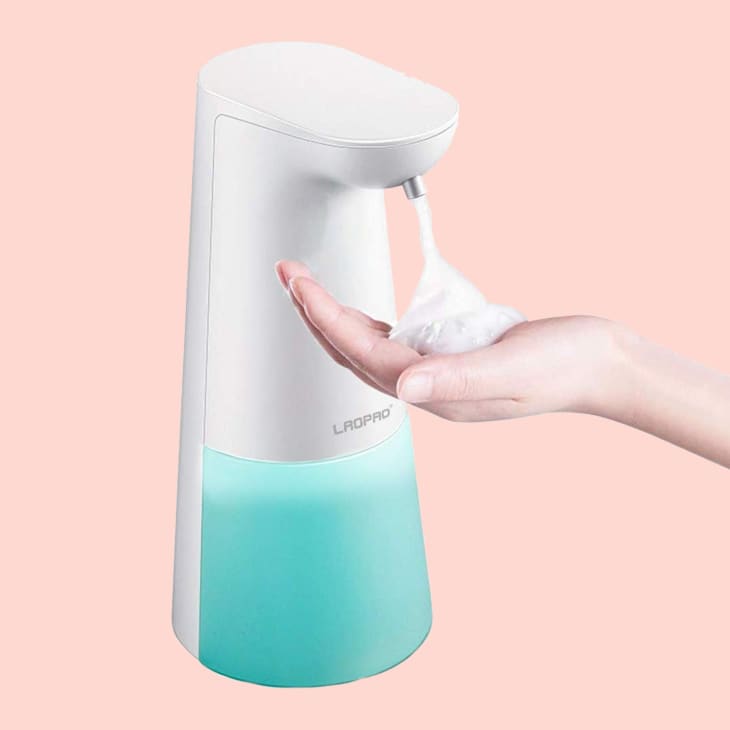 Hands free 2025 soap dispenser