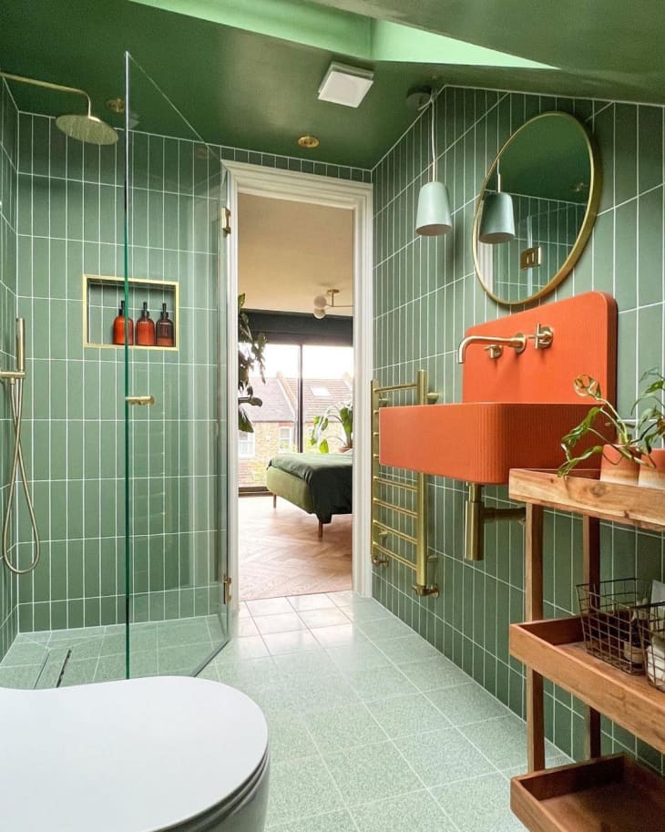 24 Inspiring Green Bathroom Ideas Apartment Therapy