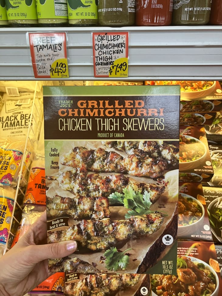 Trader Joe's Grilled Chimichurri Chicken Thigh Skewers