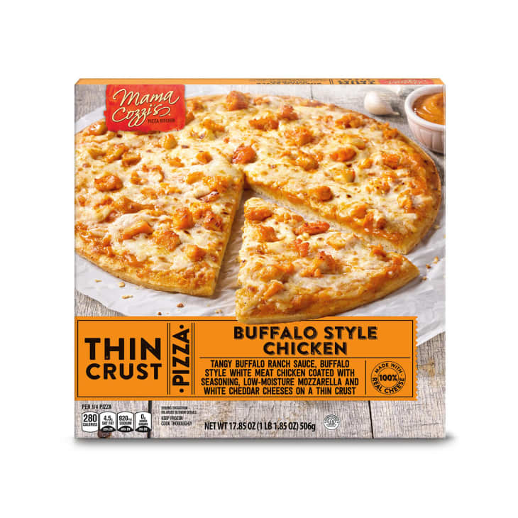 product photo of Mama Cozzi's thin crust buffalo style chicken pizza from Aldi