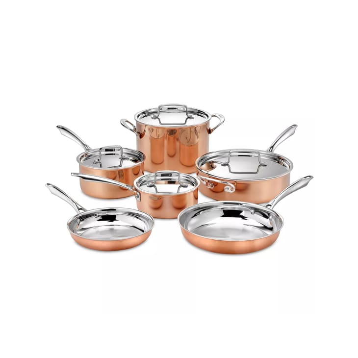 Copper Tri-Ply 10-Pc. Cookware Set at Macy’s