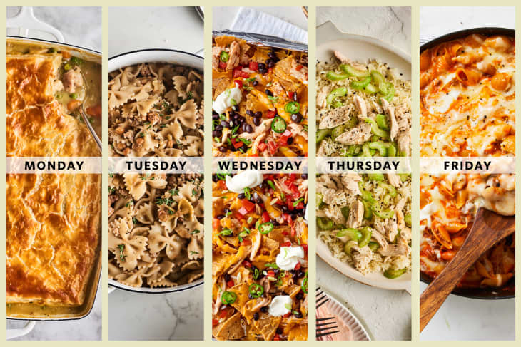 five days of casserole dishes