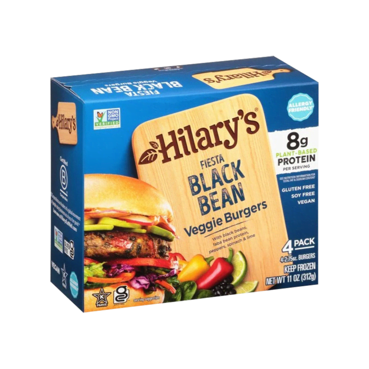 Product Image: Hilary's Fiesta Black Bean Veggie Burgers