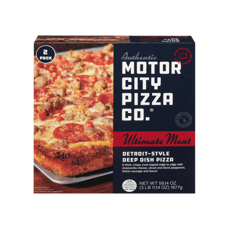 Product Image: Motor City Pizza Co. Ultimate Meat Detroit-Style Deep Dish Pizza