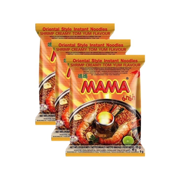 Product Image: Mama Creamy Shrimp Tom Yum Flavor Instant Noodles