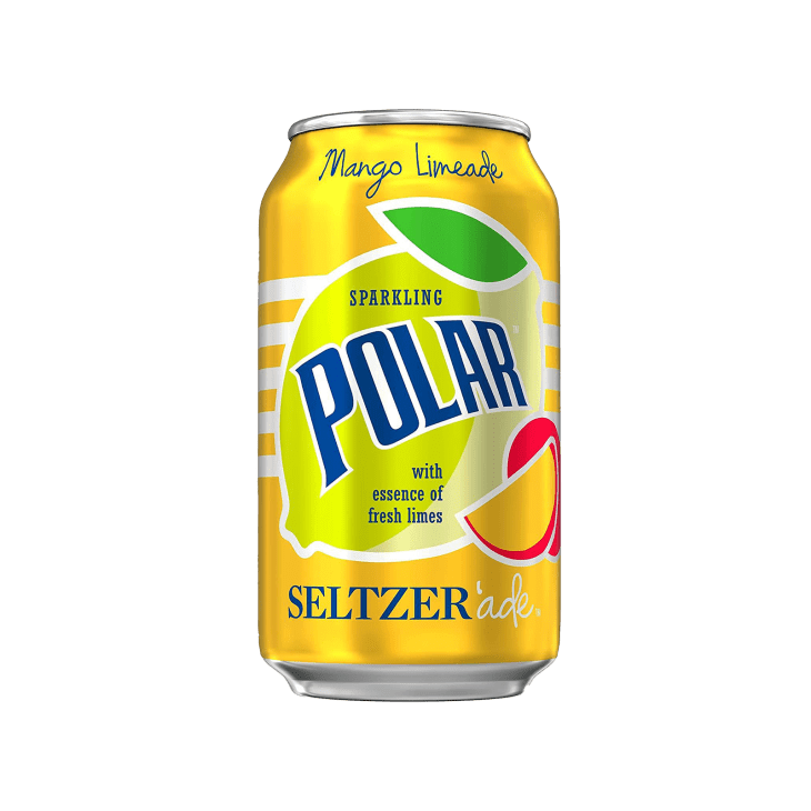 Polar Seltzer'ade Mango Limeade on a white background
