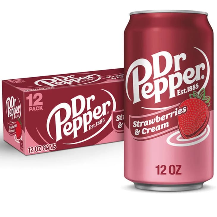 Dr Pepper Strawberries and Cream Soda, 12 12-Ounce Cans at Instacart
