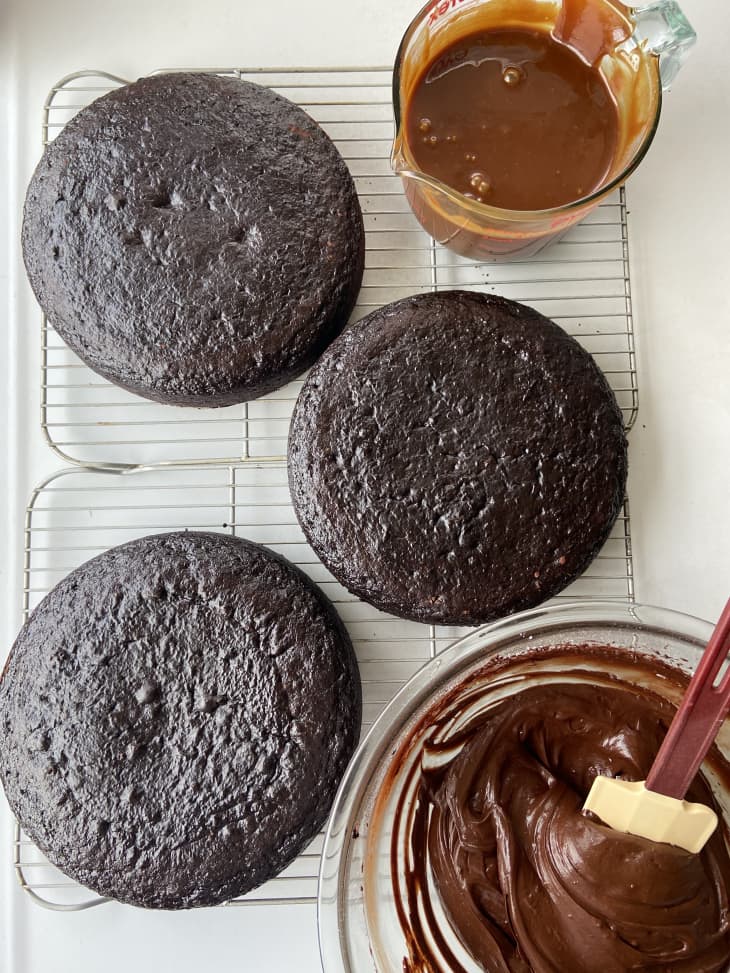 Martha Stewart's Mile High Salted-Caramel Chocolate Cake Recipe