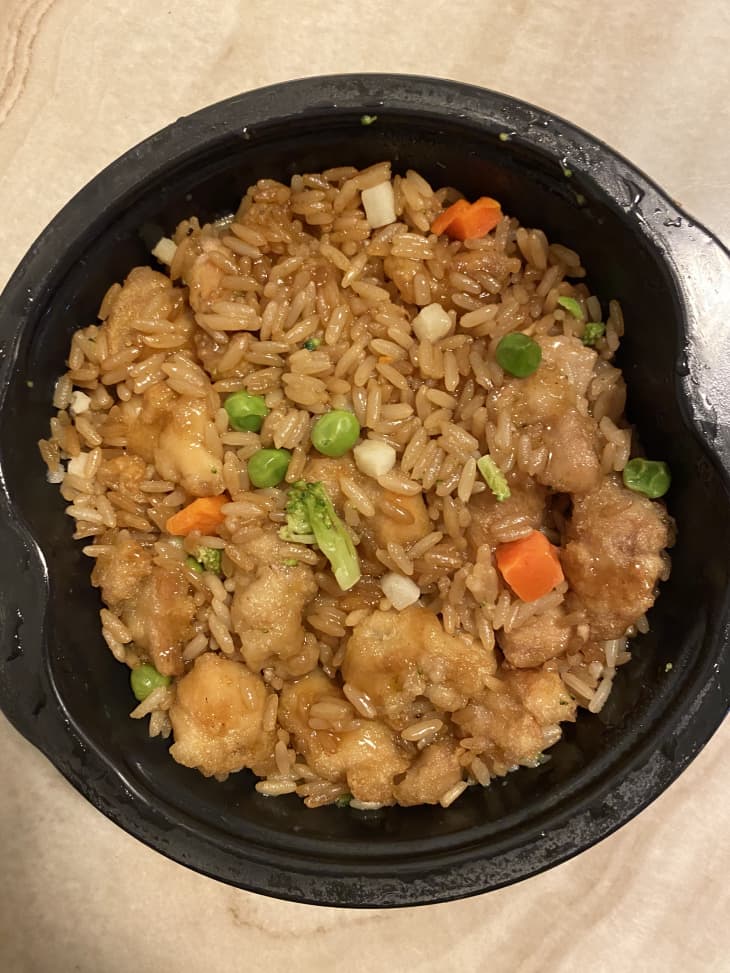 Trader Joes New Mandarin Style Orange Chicken Bowl Review Kitchn