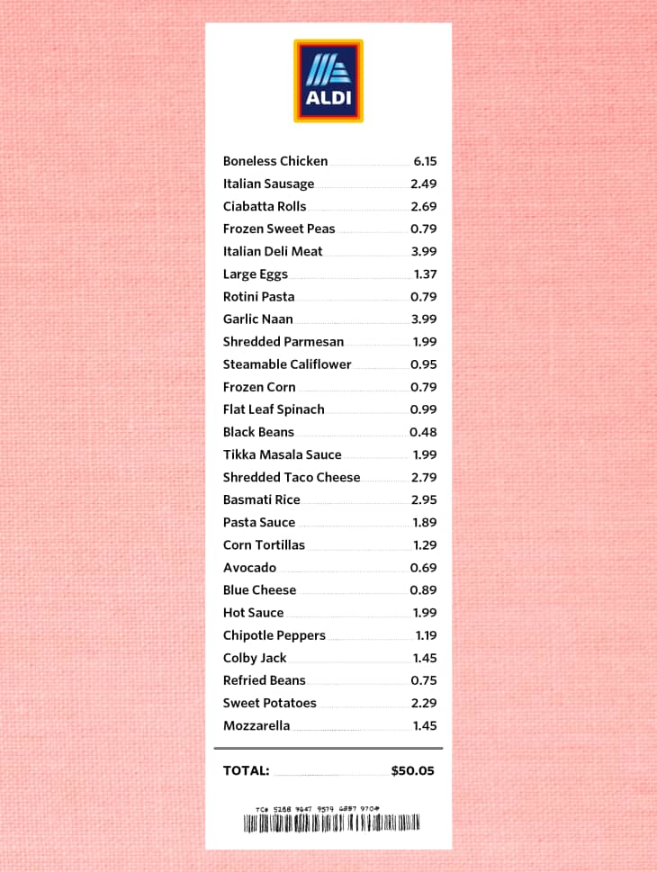 50 Aldi One Week Meal Plan Kitchn