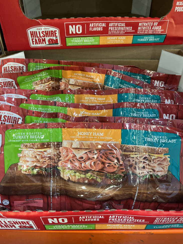 lunch meat variety packs, 3 different cold cut meats per package, hillshire farms