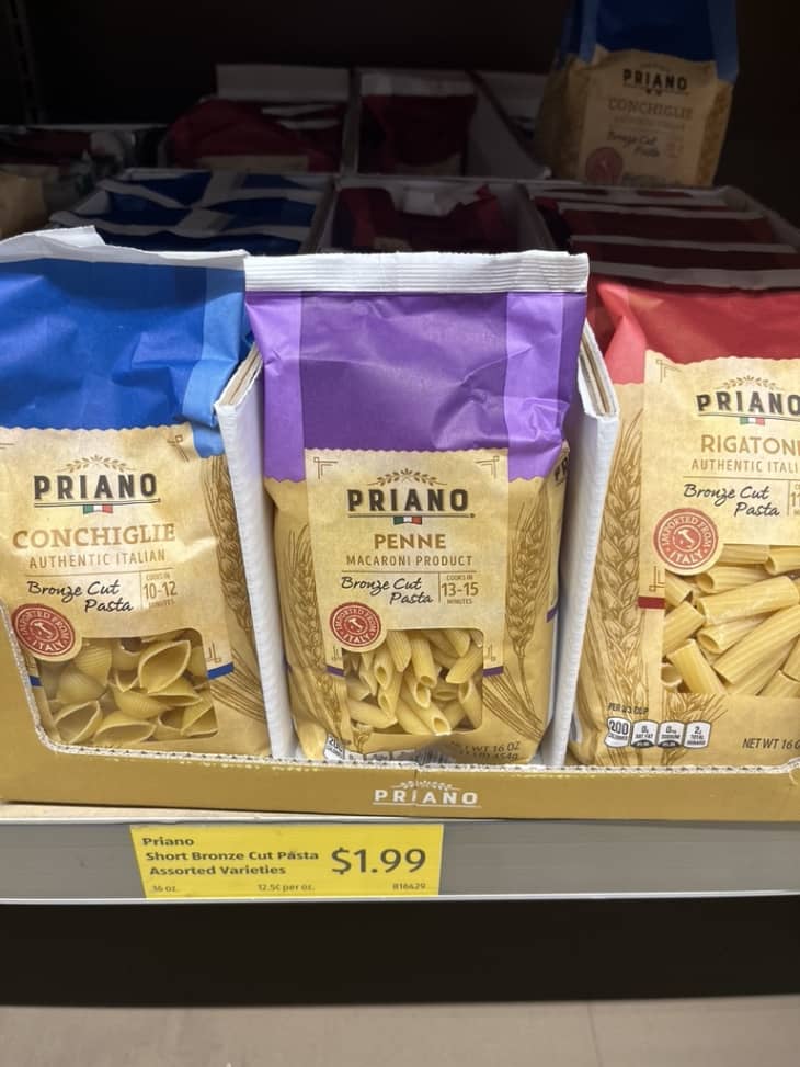 Aldi Priano Bronze Cut Pasta Review The Kitchn
