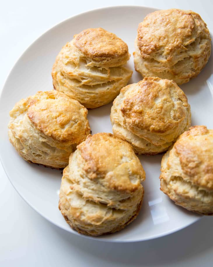 biscuits on a white plate