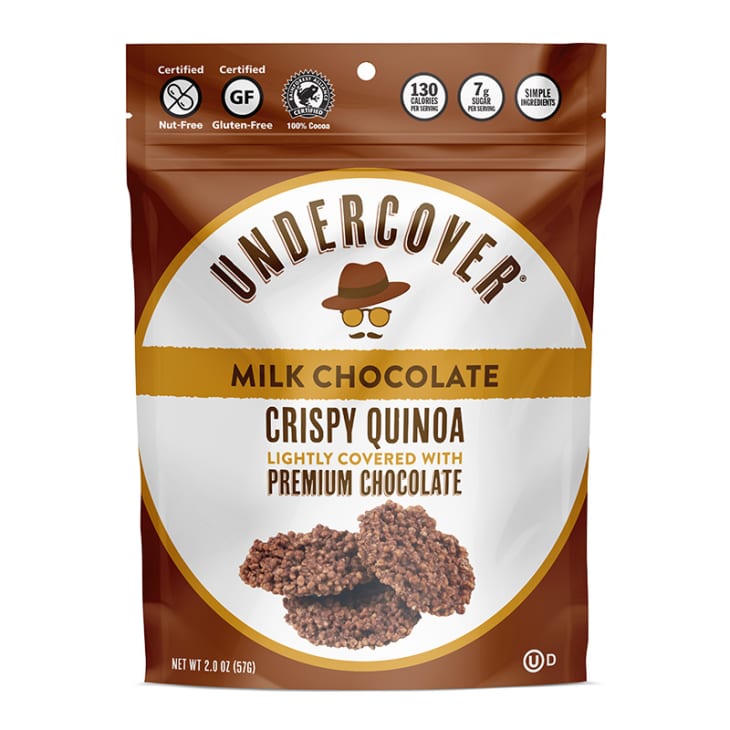 Undercover milk chocolate quinoa snack