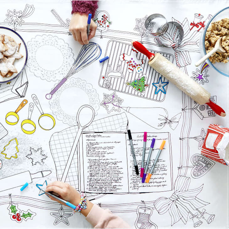 Christmas Cookie Coloring Tablecloth at Uncommon Goods
