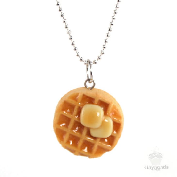 Waffle Necklace at Etsy