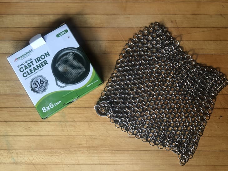 Cast Iron Scrubber for Cast Iron Skillet Cleaner Showdown