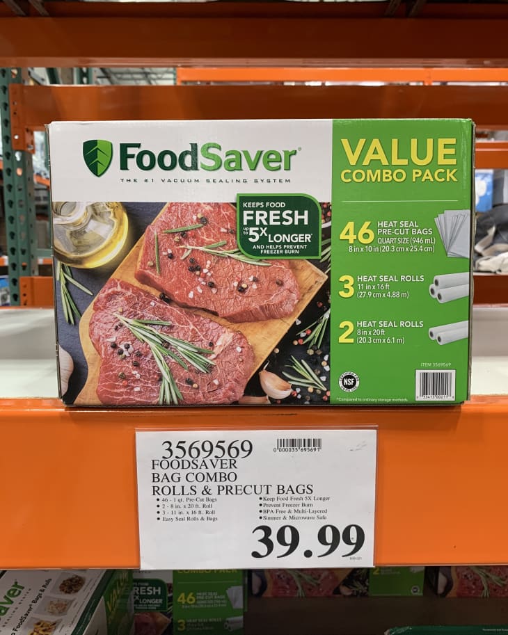 FoodSaver Vacuum Sealing Bags Value Combo Pack at Costco