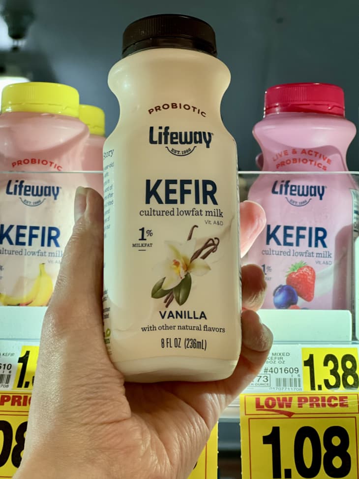 Lifeway Low-Fat Strawberry Kefir 8 fl. oz. - 6/Case