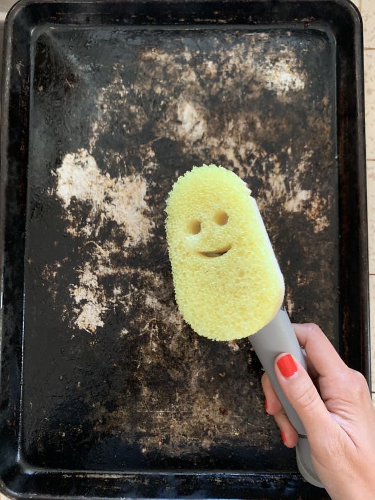 face side of the Scrub Daddy dish wand