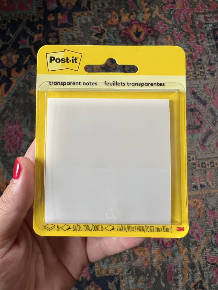 package of transparent Post-Its