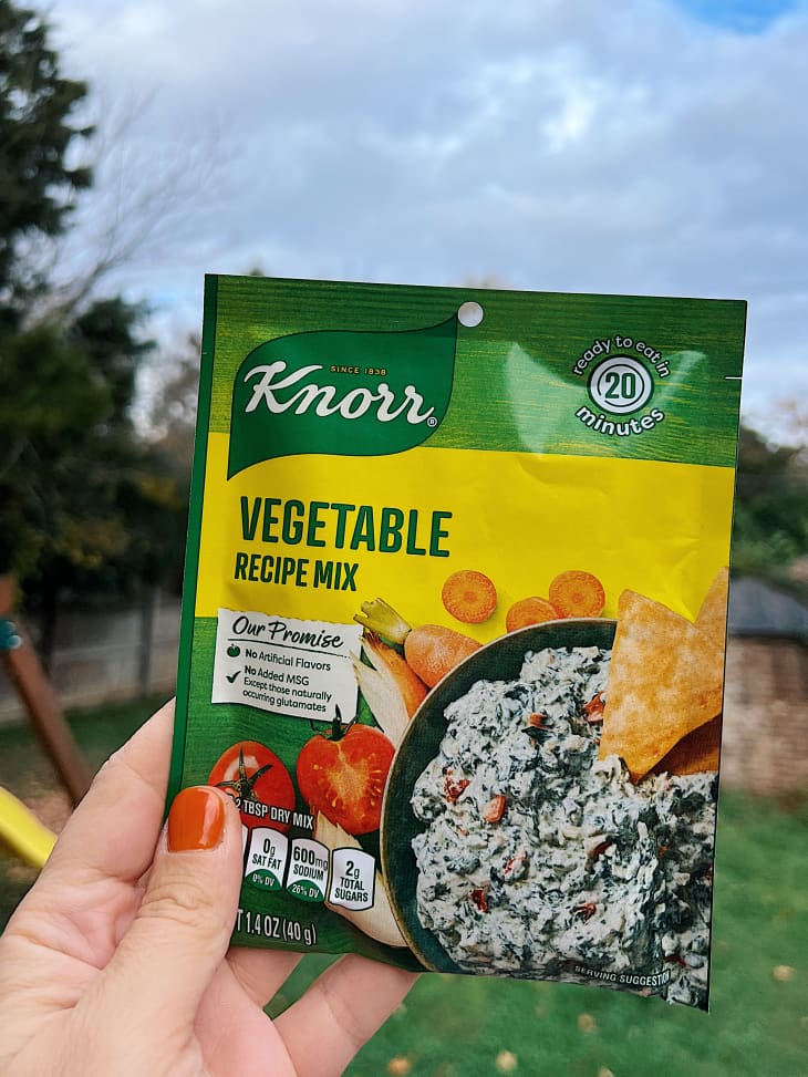 packet of Knorr vegetable recipe mix