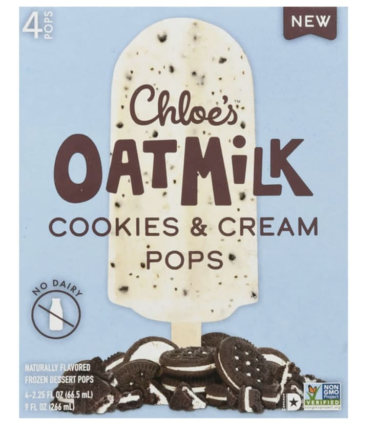 Chloe's Cookies & Cream Oatmilk Pops (4-pack) at Instacart