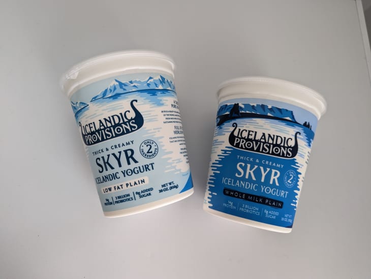 2 containers of Icelandic Provisions skyr