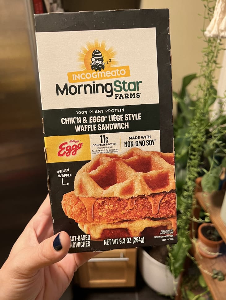 MorningStar Farms Incogmeato Chik’n and Eggo Liège Style Waffle Sandwich at Instacart
