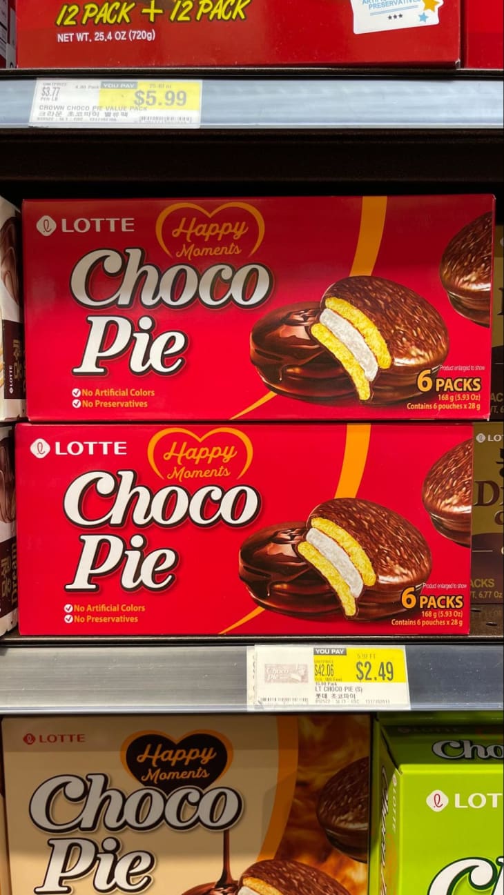 Choco pie in package at H-Mart.