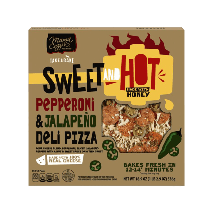 mama cozzis sweet and hot pepperoni and jalapeno deli pizza from aldi