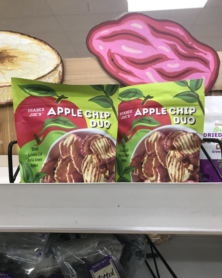 Apple Chip Duo on shelf at Trader Joe's