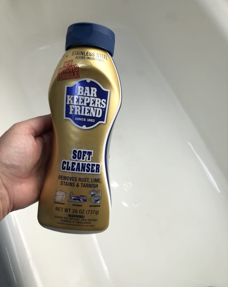 bottle of Bar Keepers Friend soft cleanser
