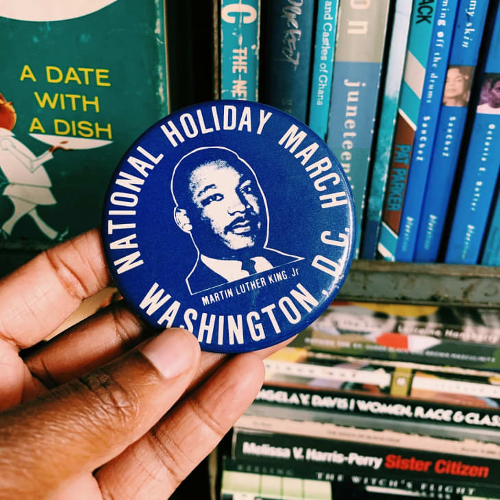 Vintage Dr. Martin Luther King National Holiday Pin at BLK MKT Vintage